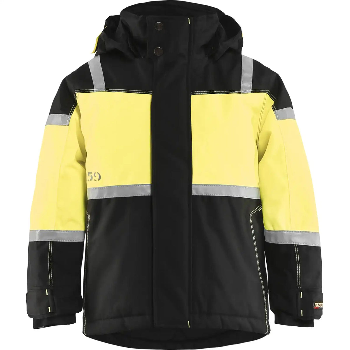 Blåkläder 4858 Kinder Winterjacke schwarz/gelb – gelb