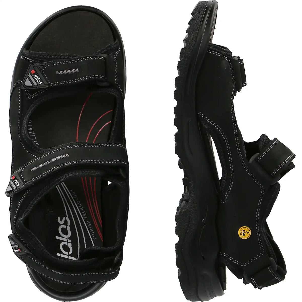 Jalas 2562 OB Berufssandale schwarz – schwarz