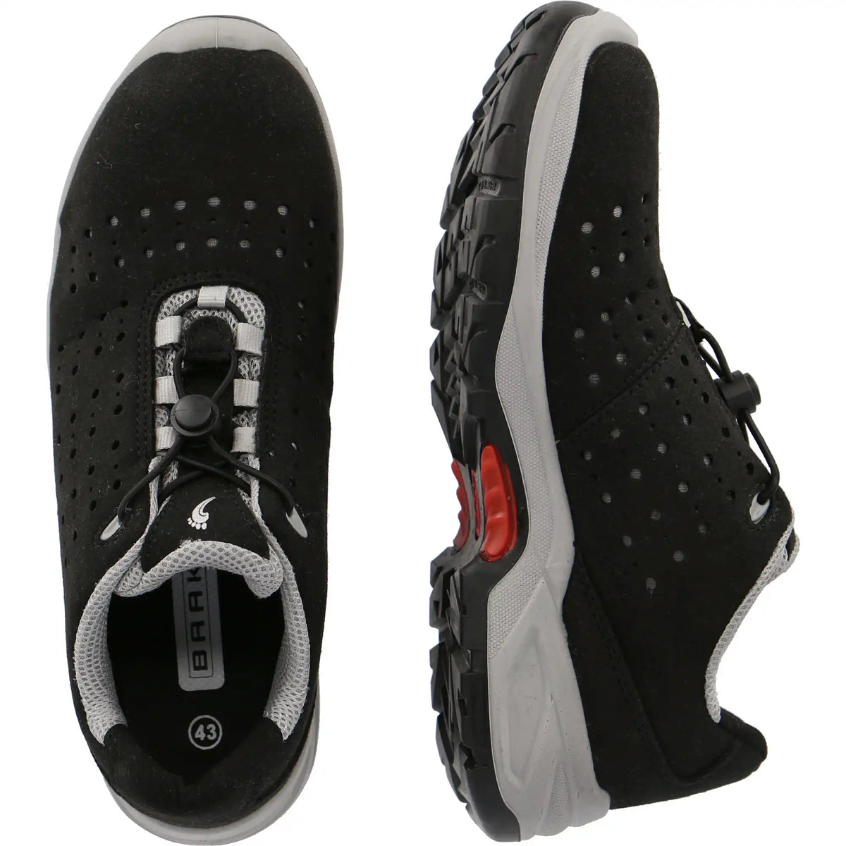 Baak Henk 7007N go&relax S1P Halbschuhe schwarz – schwarz