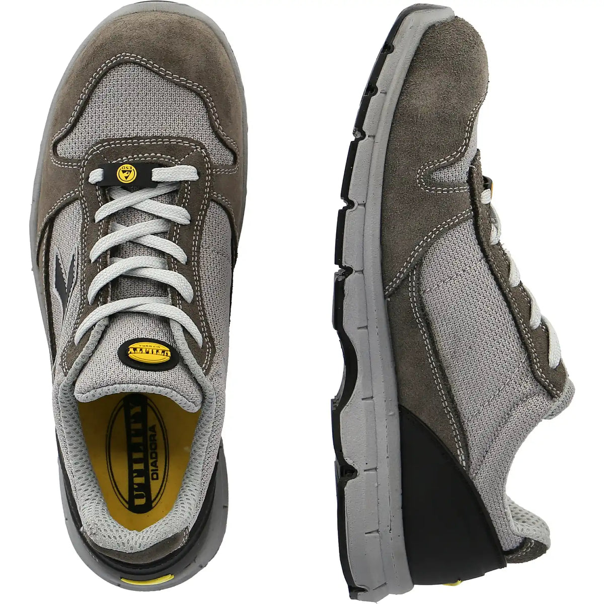 Diadora RUN Text LOW S1PS Halbschuhe grau – grau