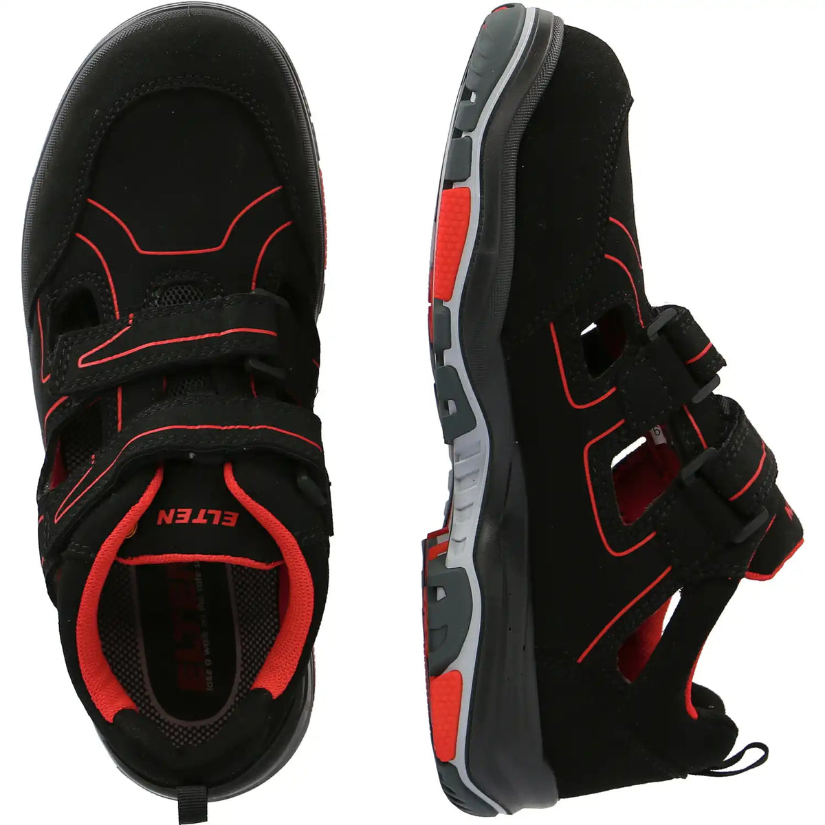 Elten Anthony LOW Typ 3 S1P Sandale rot – schwarz