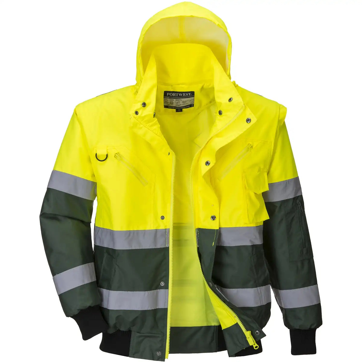 Portwest X Warnschutz Pilotenjacke gelb – gelb
