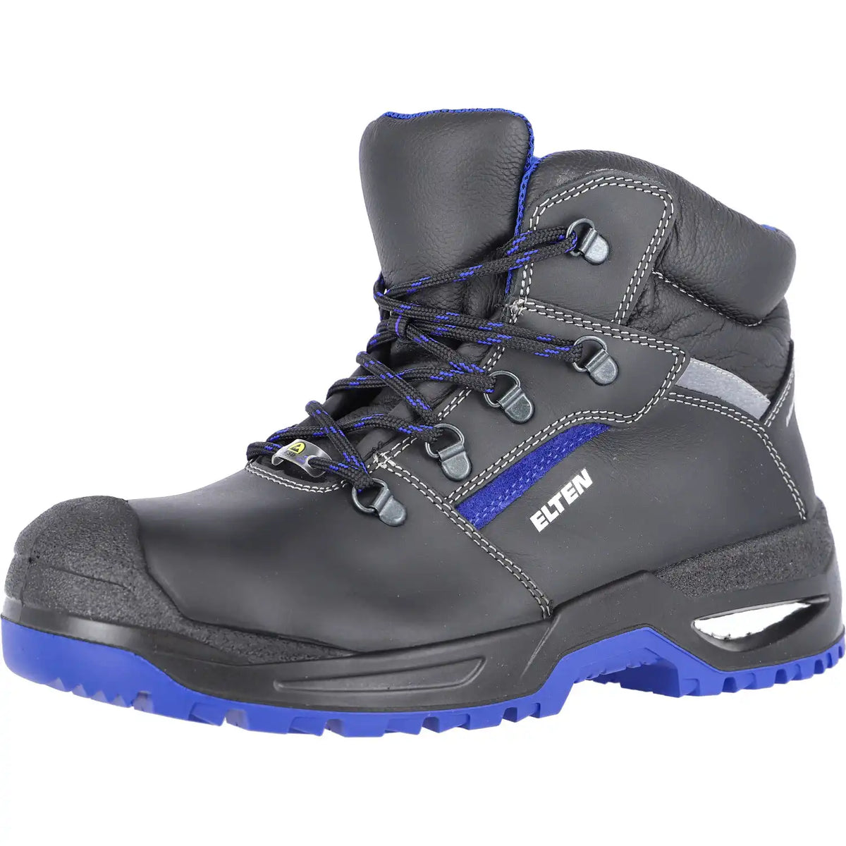 Elten Leonardo MID ESD S3 Sicherheitsstiefel blau – schwarz