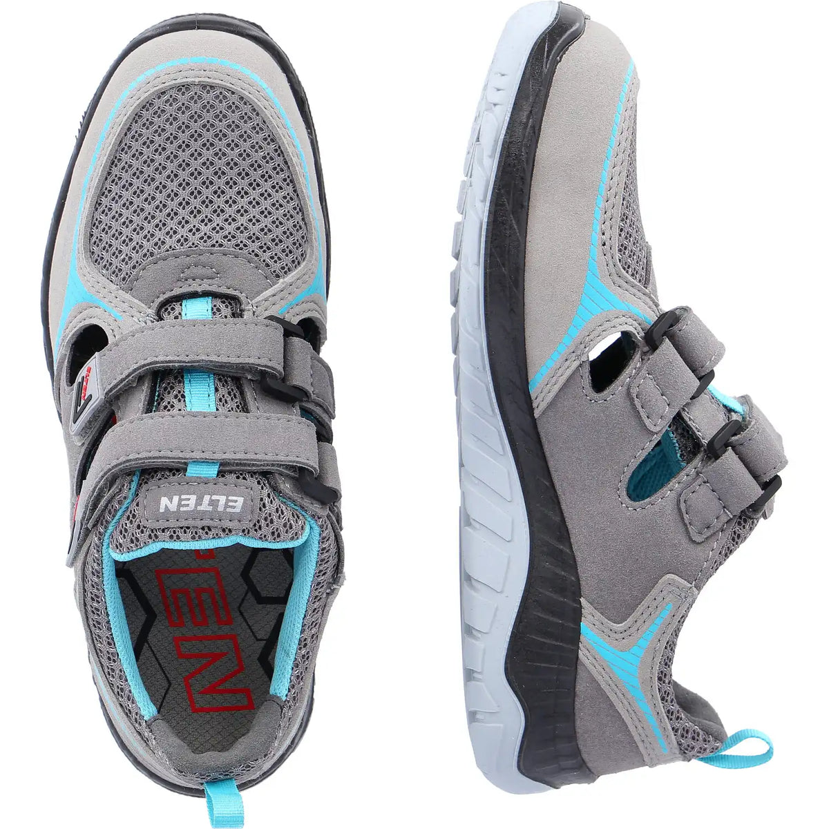 Elten Damen Melli ESD S1P Sicherheitssandale grau – grau