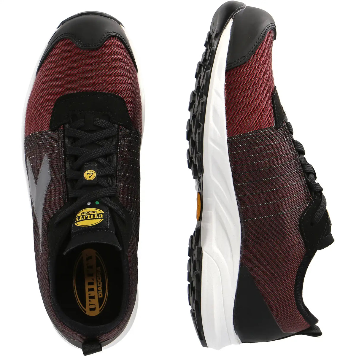 Diadora FLY Litebase Matryx LOW S1P Halbschuh rot – rot