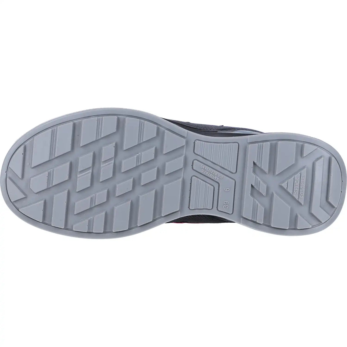 U-Power Damen IVY Premium S1P Halbschuh rot – grau