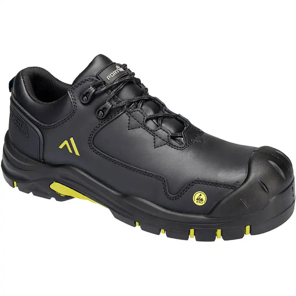 Portwest FC19 S3S Sicherheitshalbschuhe schwarz FC19BKY – schwarz
