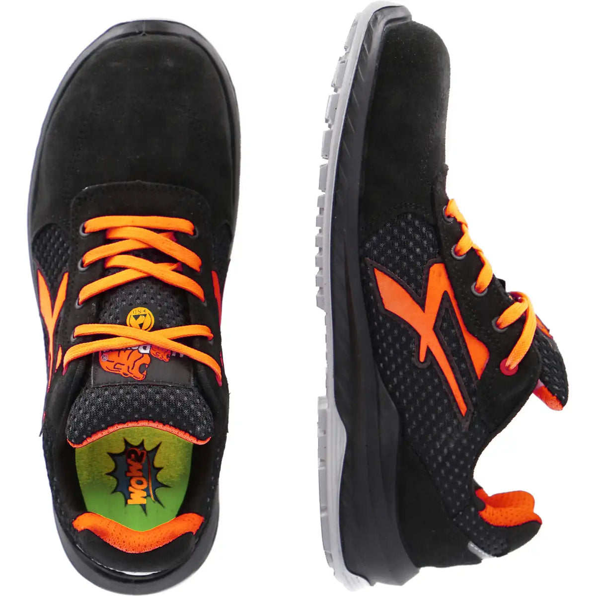 U-Power Nairobi S1P Sicherheitshalbschuhe schwarz – schwarz