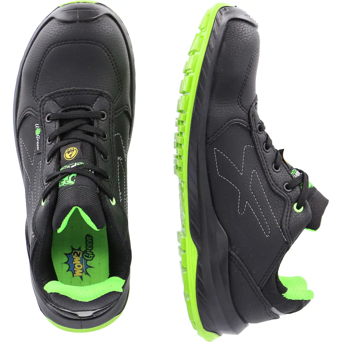 U-Power Natural S3 Sicherheitshalbschuhe schwarz – schwarz