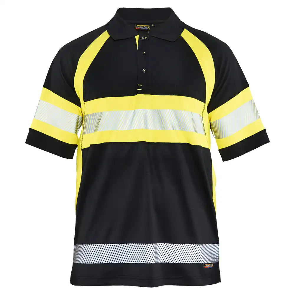 Blåkläder 3338 Warnschutz Polo-Shirt – schwarz/gelb