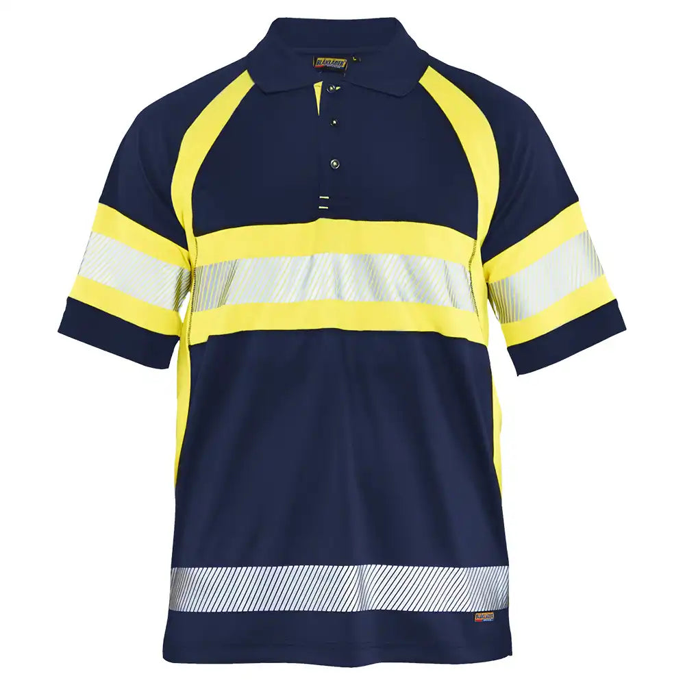 Blåkläder 3338 Warnschutz Polo-Shirt – marine/gelb