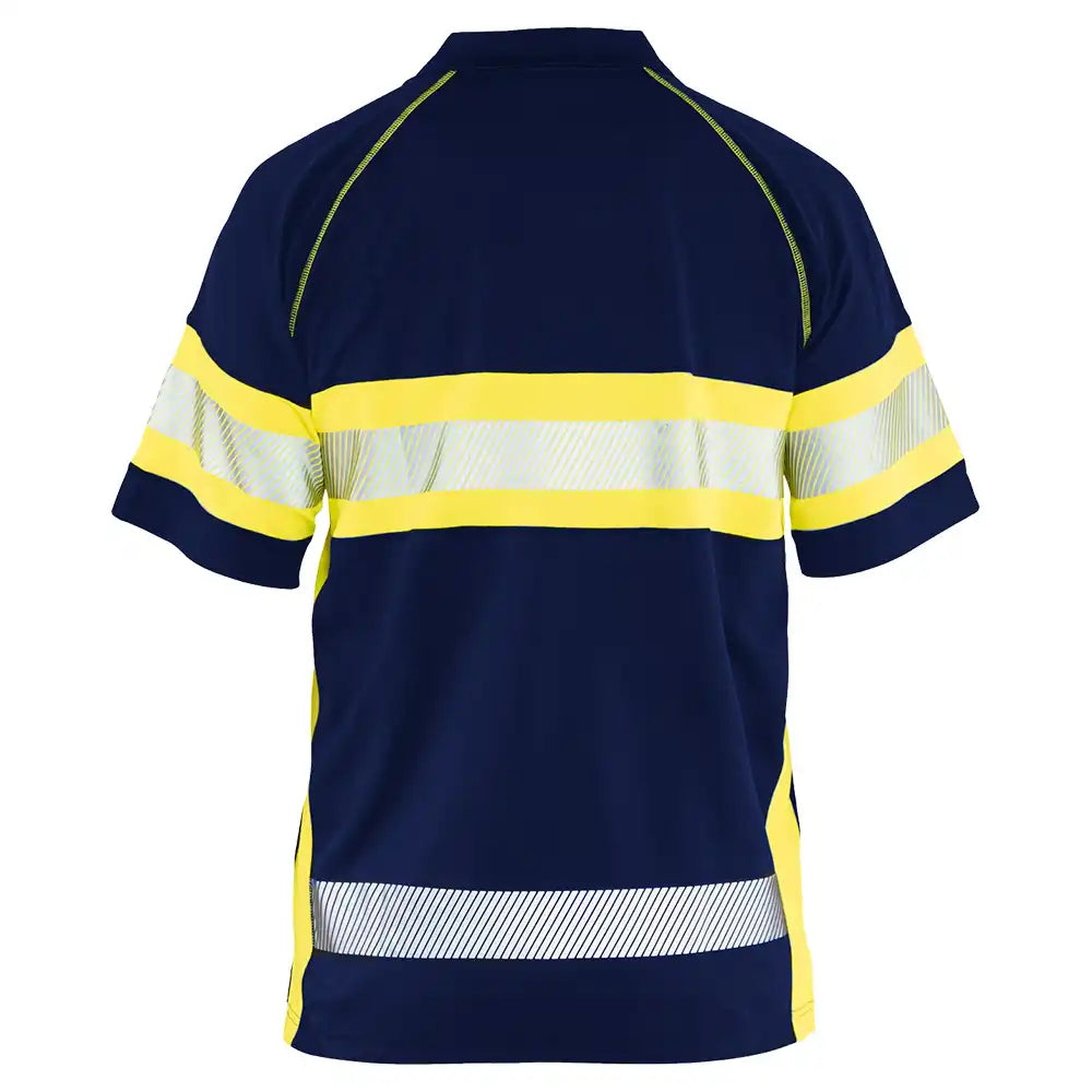 Blåkläder 3338 Warnschutz Polo-Shirt – marine/gelb