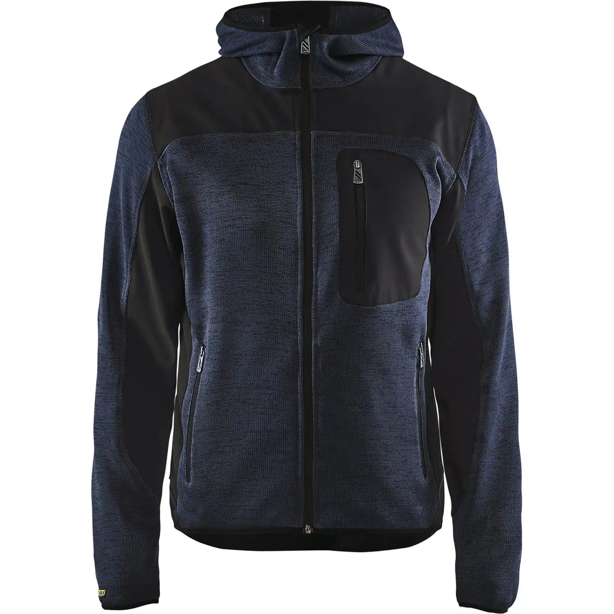 Blåkläder 4930 mit Softshell Strickjacke – dunkelmarine/schwarz