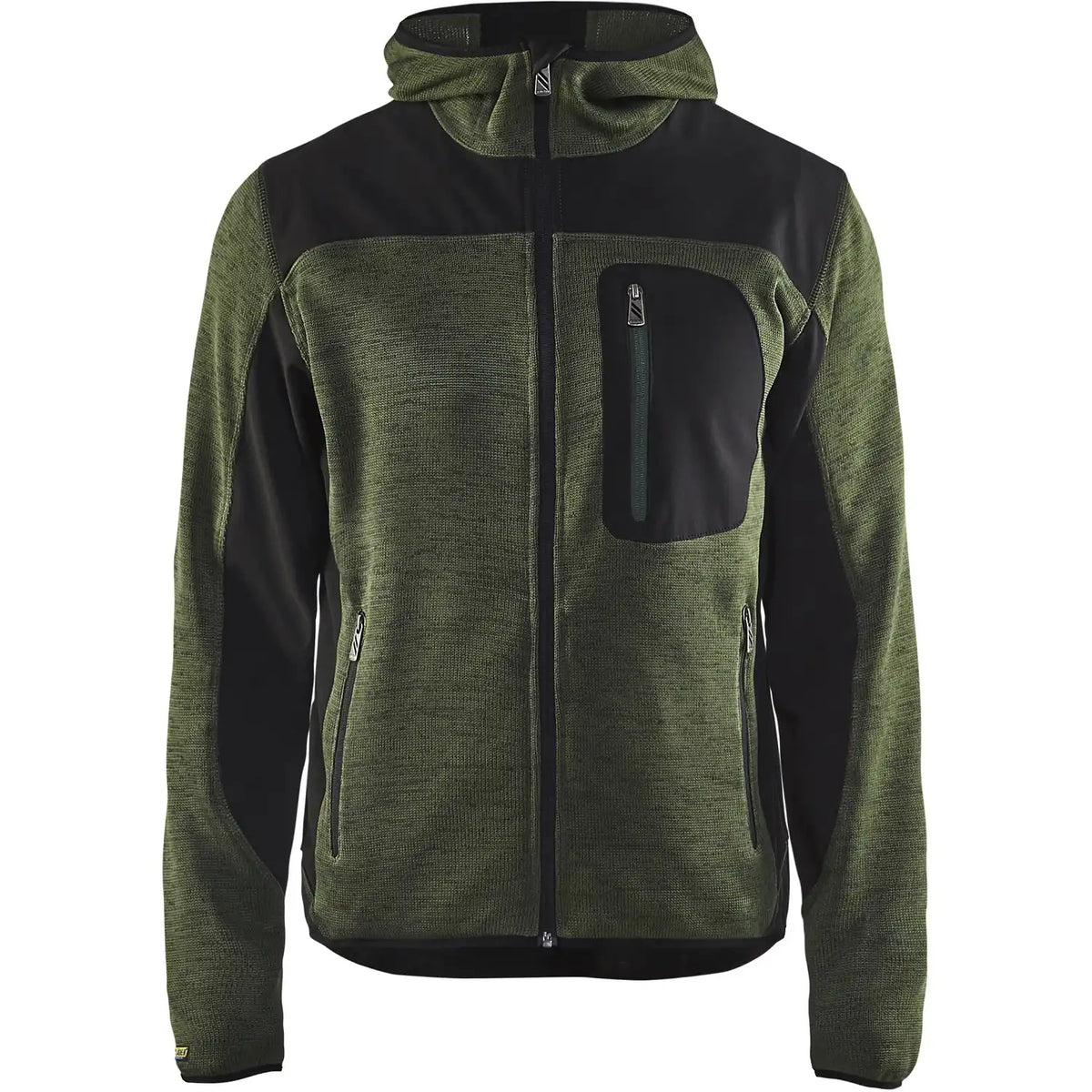 Blåkläder 4930 mit Softshell Strickjacke – armygrün/schwarz