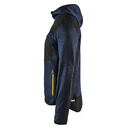 Blåkläder 4930 mit Softshell Strickjacke – dunkelblau/gelb