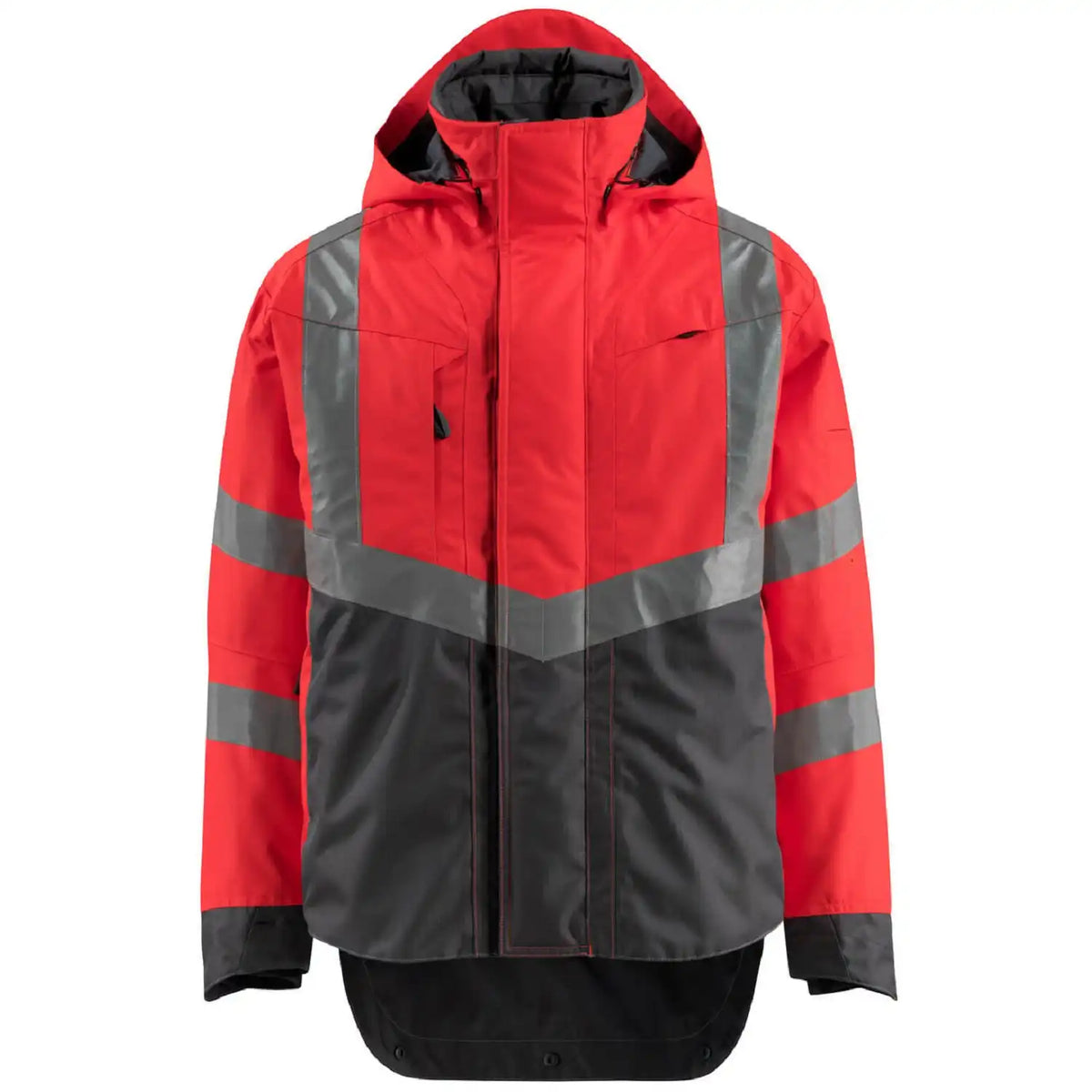 Mascot Harlow Safe Supreme zweif Warnschutzjacke – rot/anthrazit