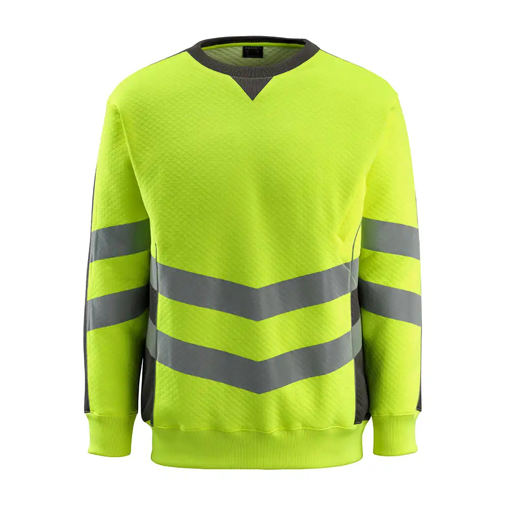 Mascot Wigton Safe Supreme Warn-Sweatshirt – warngelb/anthrazit