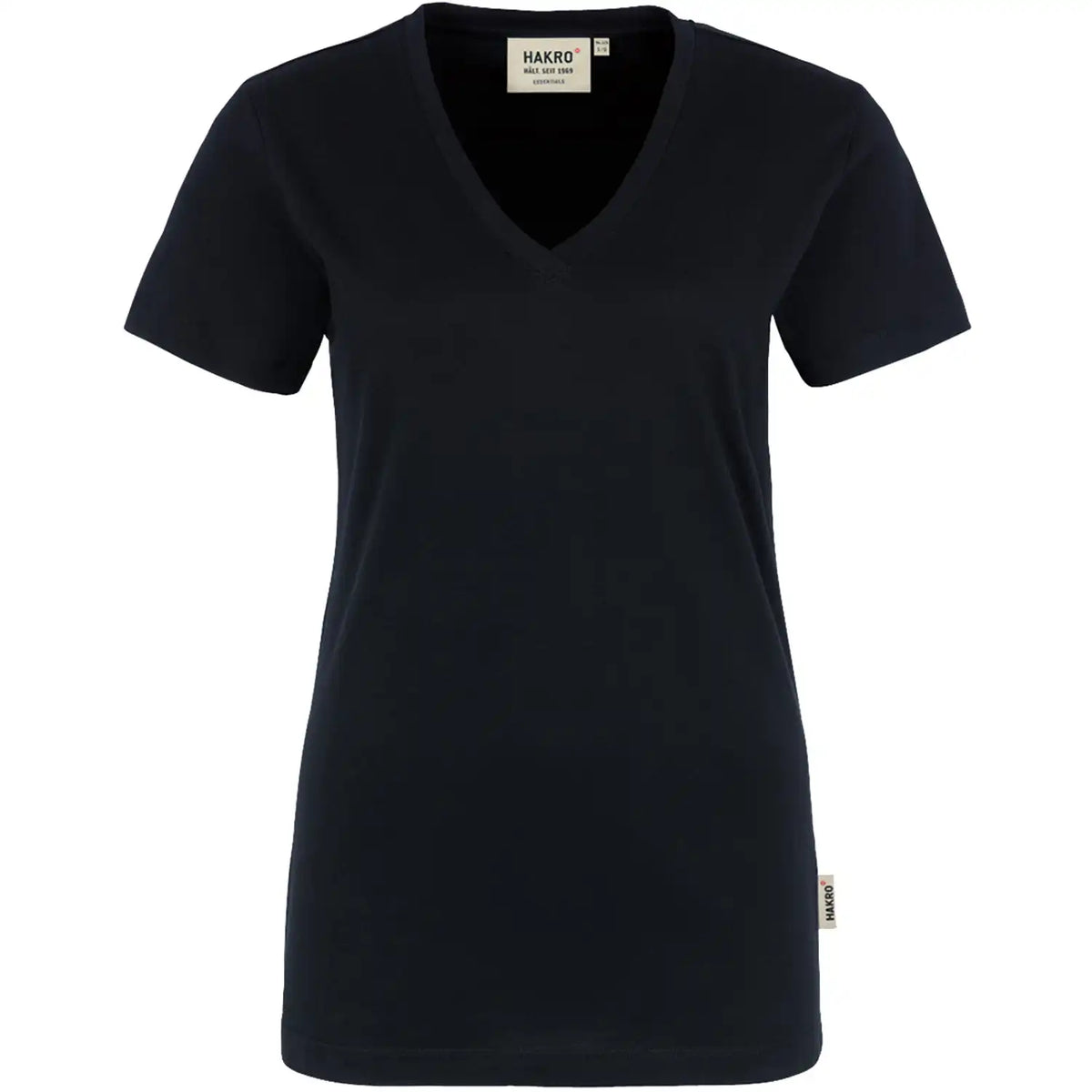 Hakro Damen Classic 126 Women V-T-Shirt – schwarz