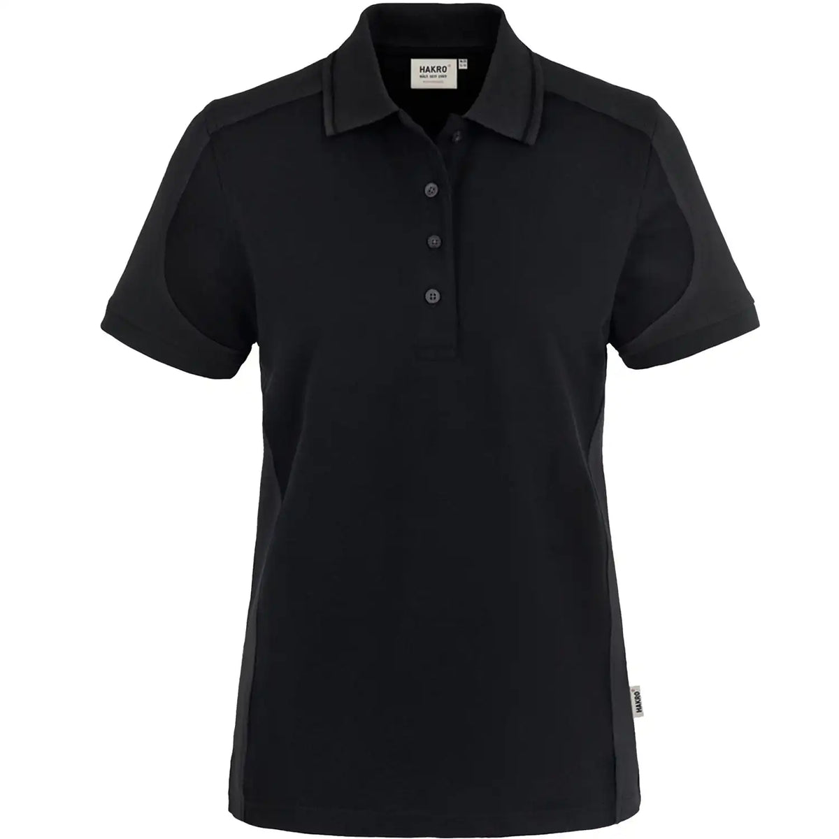 Hakro Damen Contrast Performance 239 Polo-Shirt – schwarz
