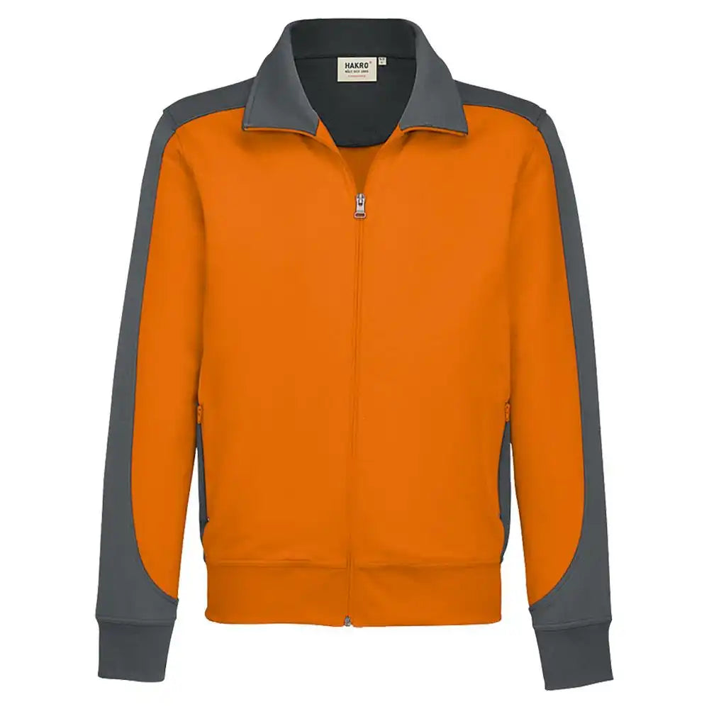 Hakro Performance 477 Sweatjacke Contrast – orange