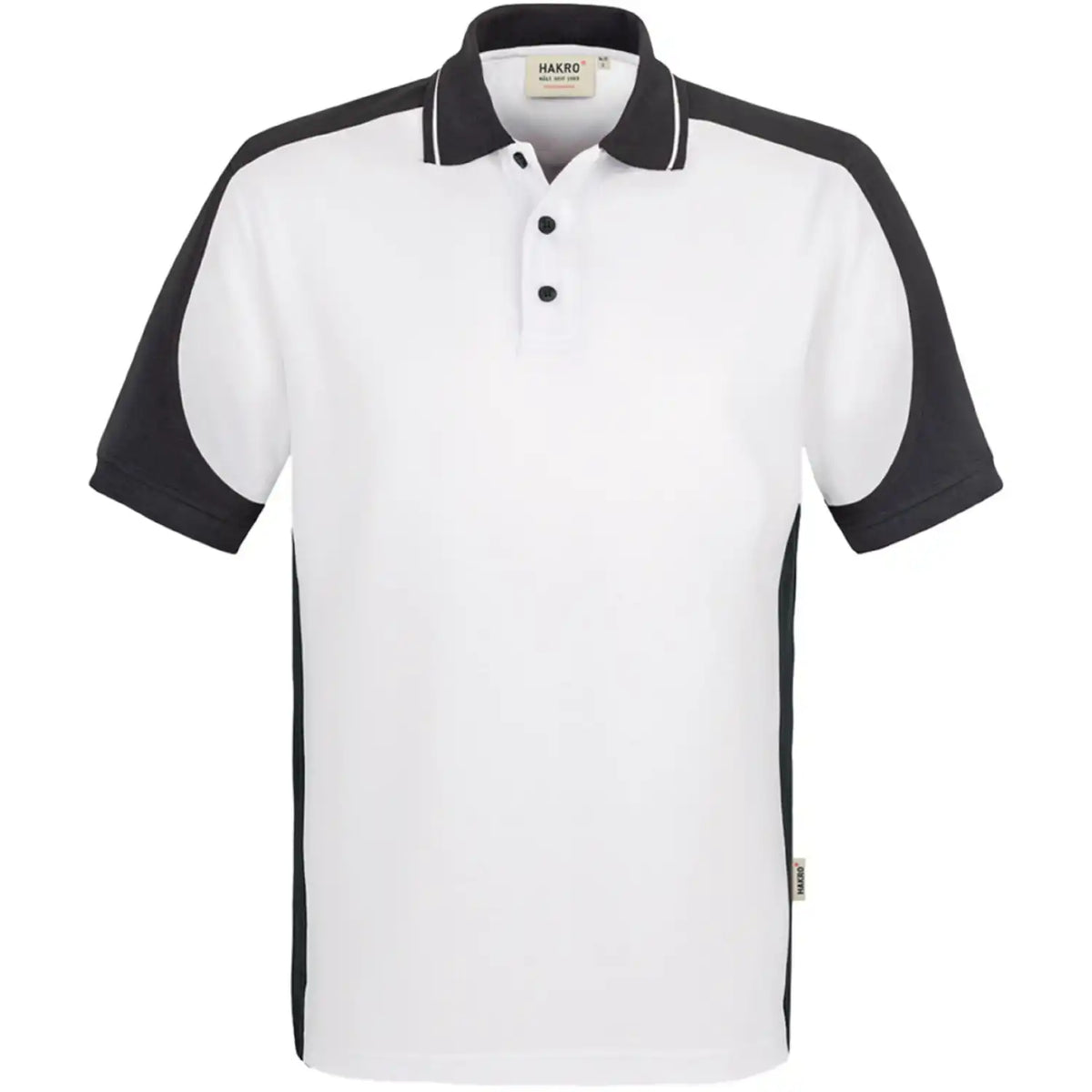 Hakro Performance Contrast 839 Polo-Shirt – weiß