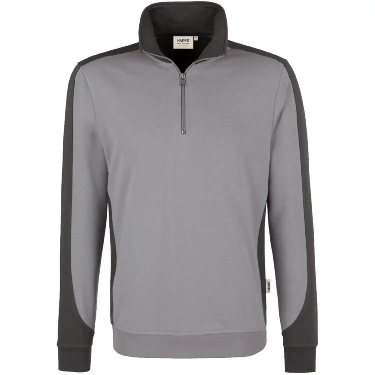 Hakro Performance 476 Zip-Sweatshirt Contrast – titan
