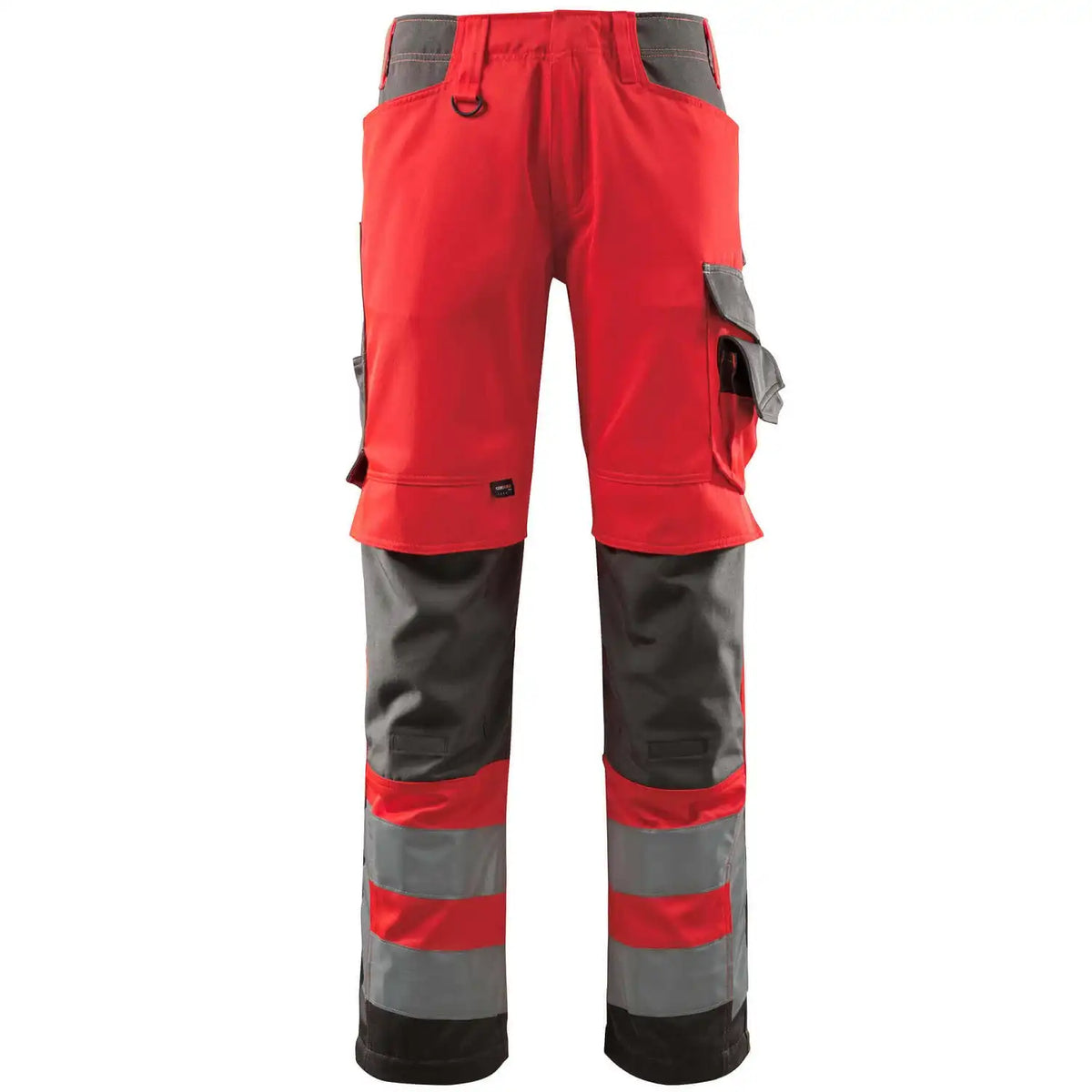 Mascot Kendal Safe Supreme Warnschutz-Hose – rot/dunkelanthrazit
