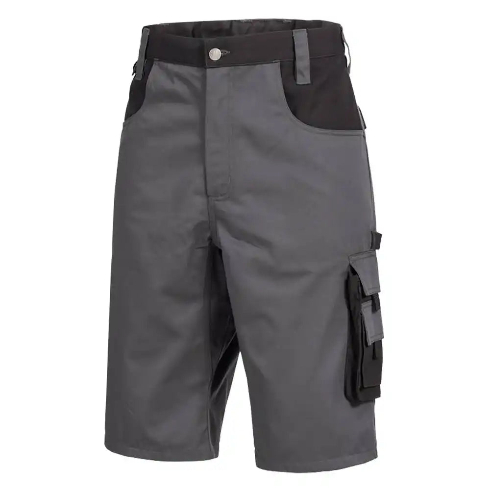 Nitras Motion TEX Plus Arbeitsshorts – grau/schwarz