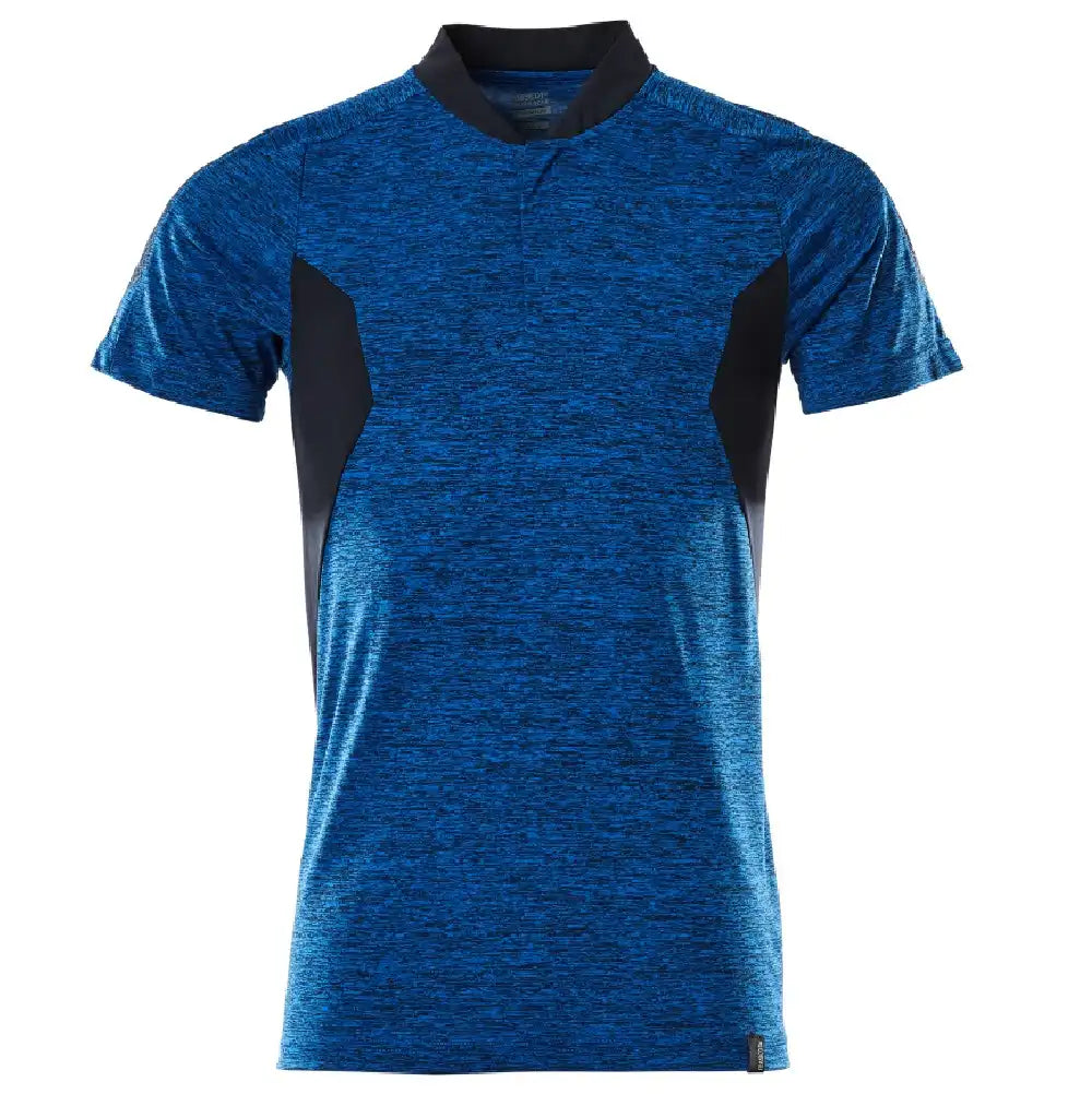 Mascot Accelerate Polo-Shirt mit Coolmax Pro – azurblau/schwarzblau