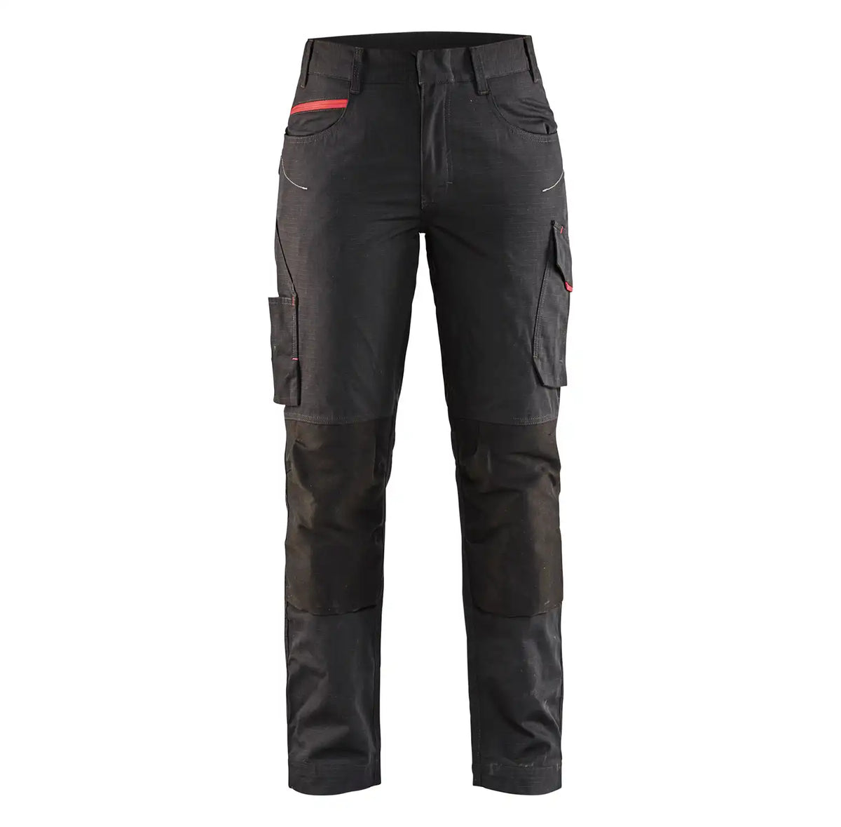 Blåkläder Damen 7195 Stretch Servicehose – schwarz/rot