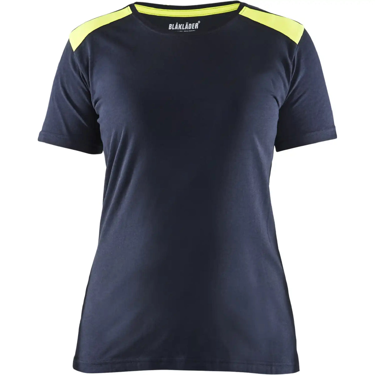 Blåkläder Damen 3479 T-Shirt – dunkelmarine/gelb