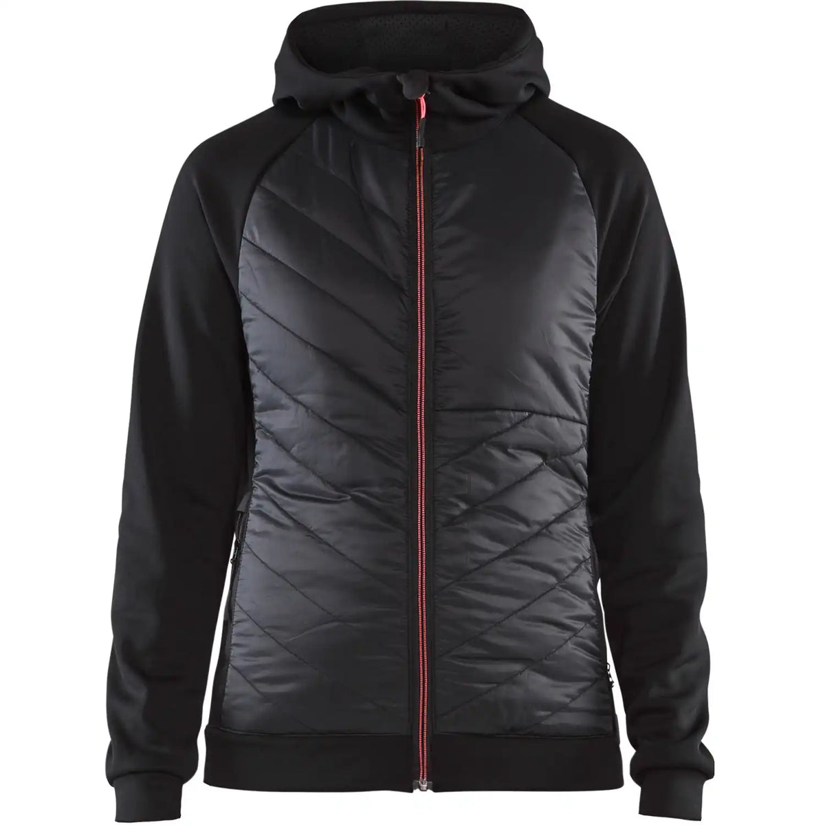 Blåkläder Damen 3464 Hybrid Sweatjacke – schwarz/rot