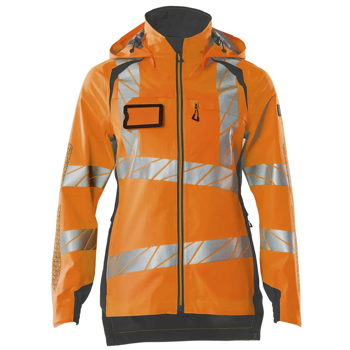 Mascot Damen Accelerate Safe Warnschutz Regenjacke – orange/dunkelanthrazit