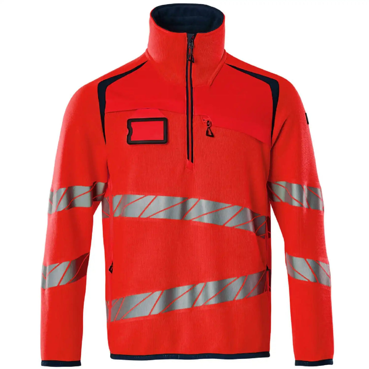 Mascot Accelerate Safe Warnschutz Strickpullover – rot/schwarzblau