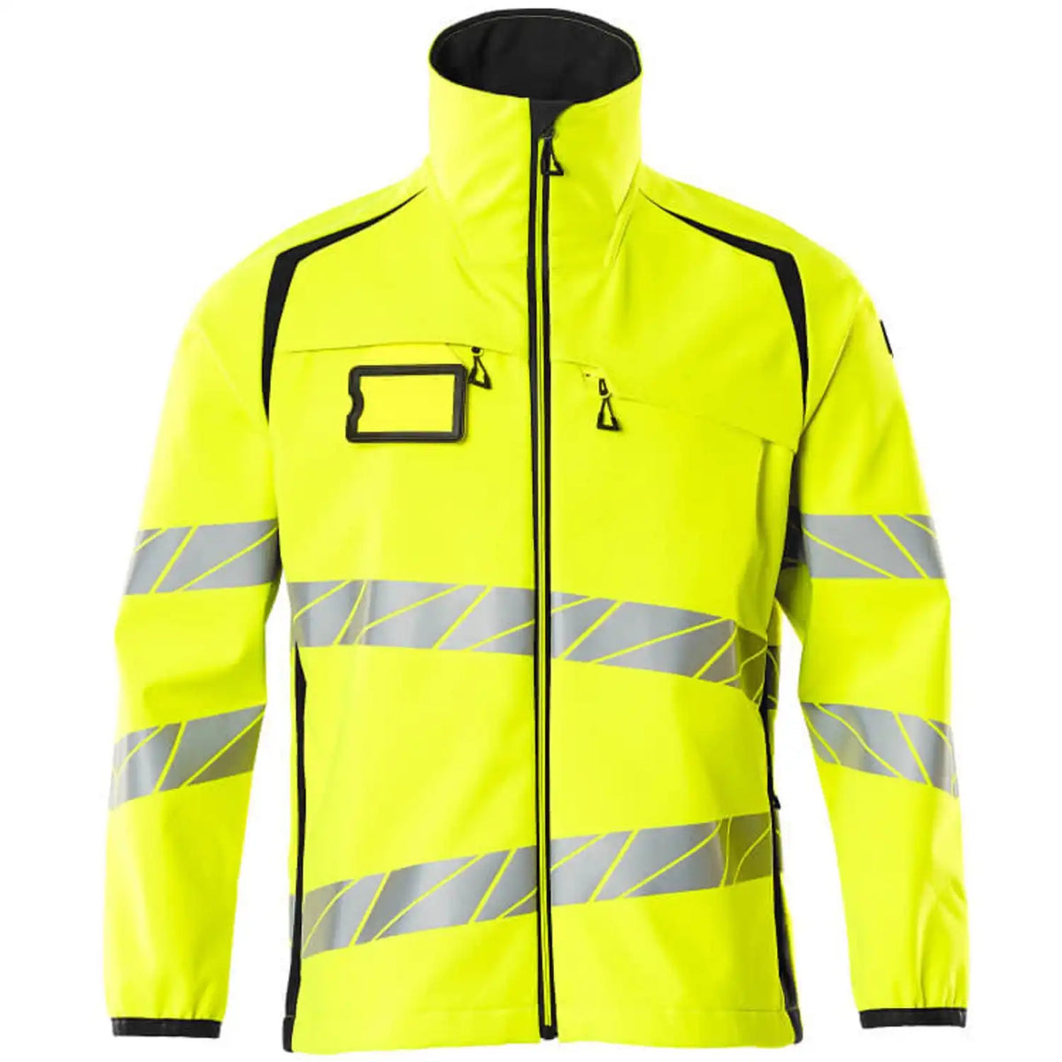 Mascot Accelerate Safe Warn-Softshelljacke – gelb/schwarz