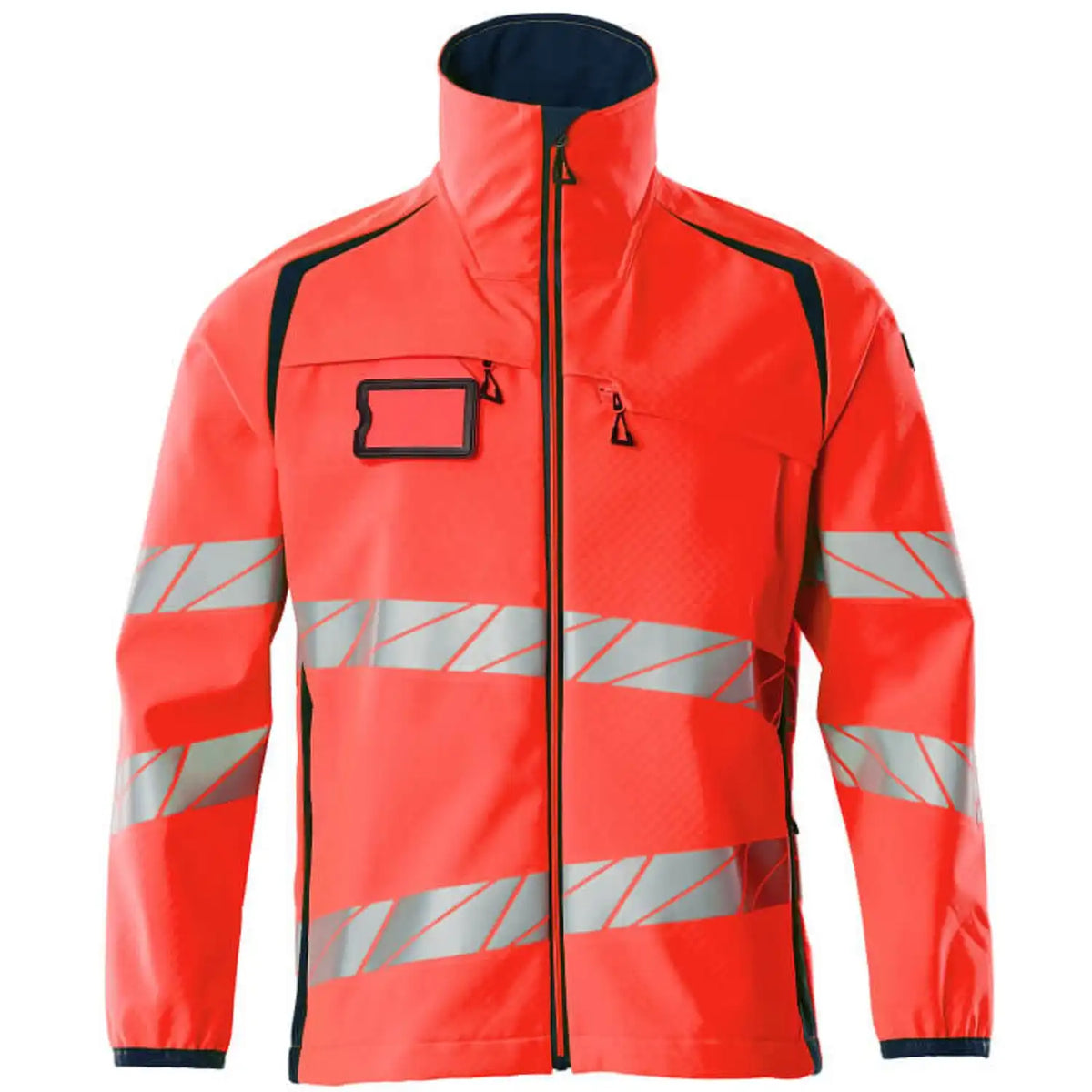 Mascot Accelerate Safe Warn-Softshelljacke – rot/schwarzblau