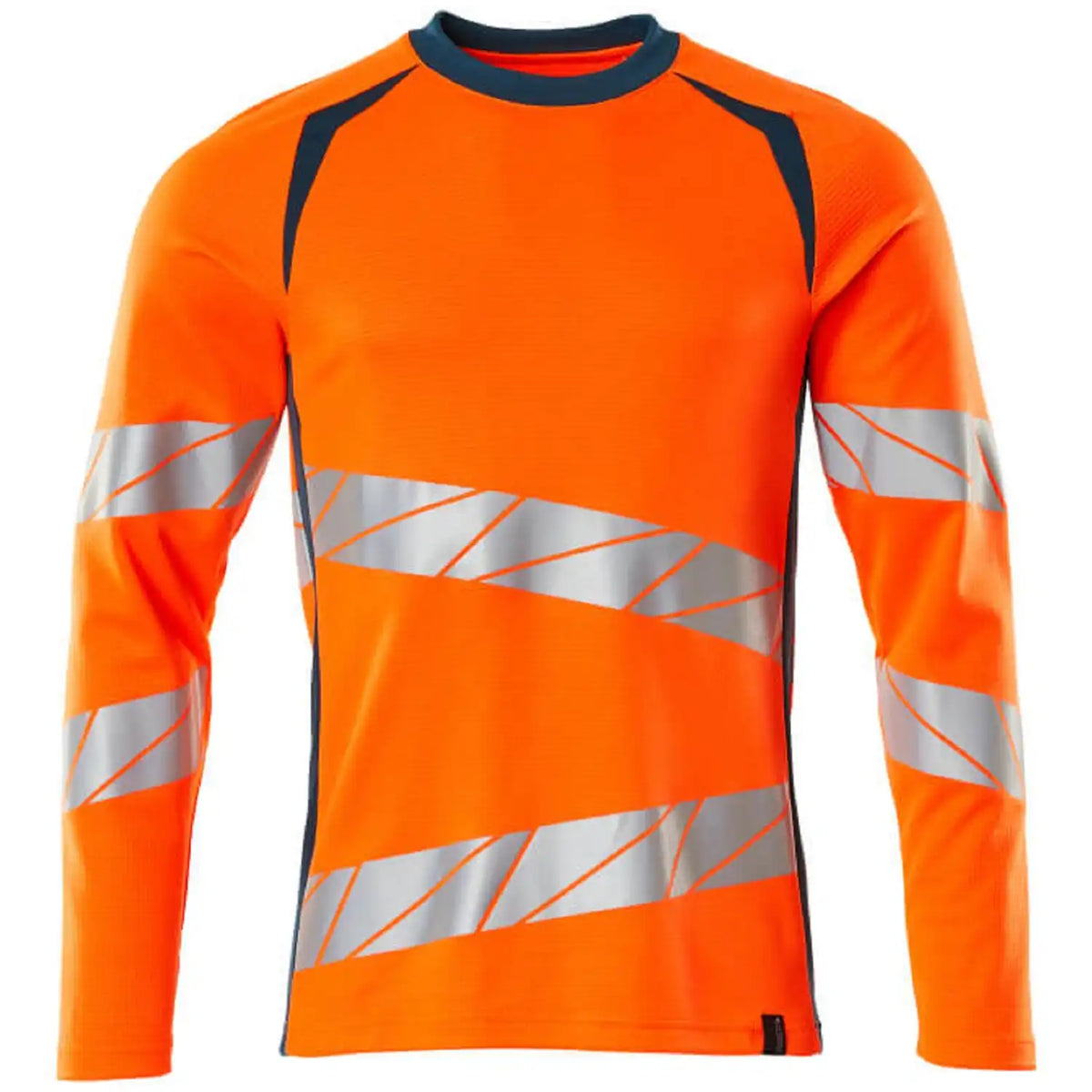 Mascot Accelerate Safe Warnschutz Langarmshirt – orange/dunkelpetroleum