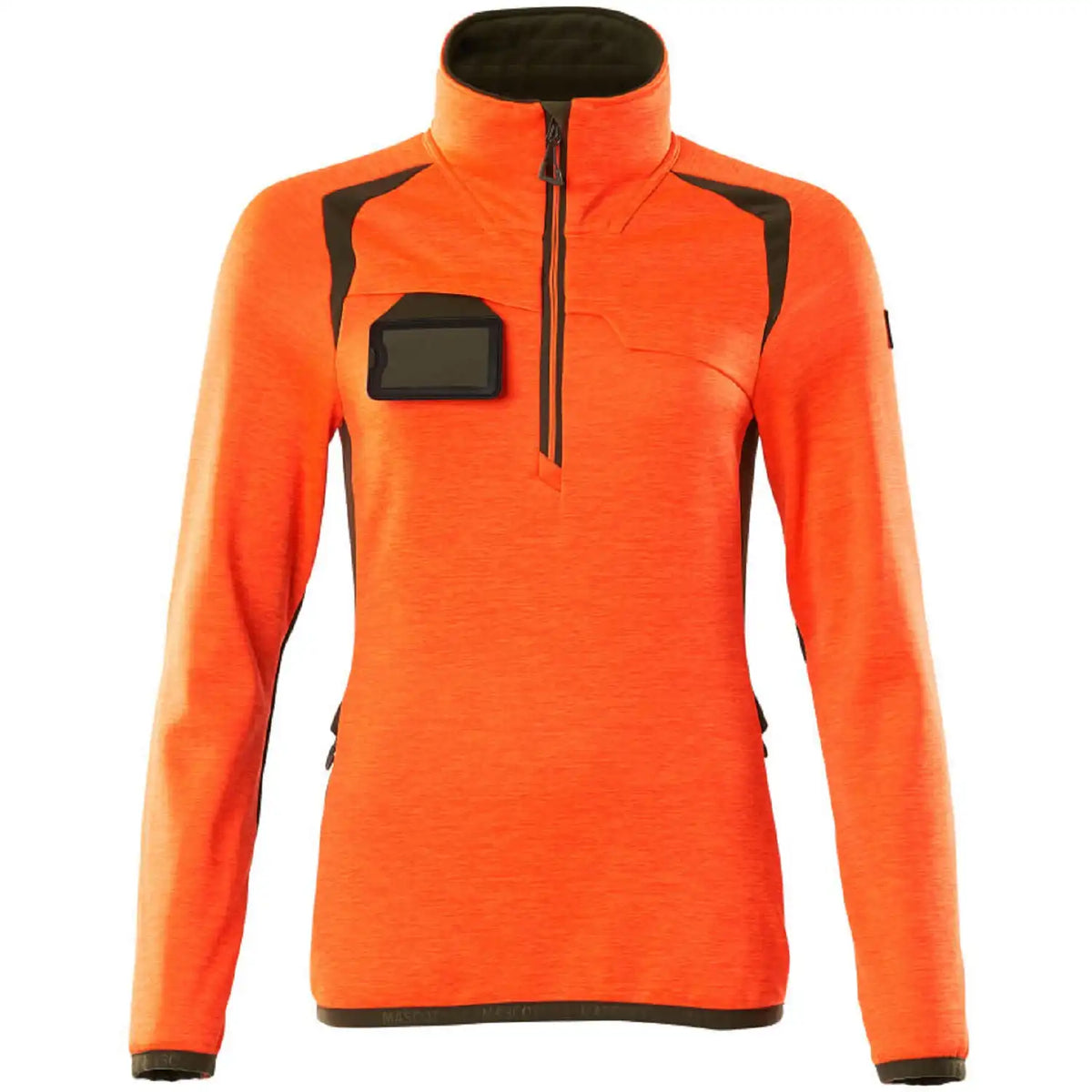 Mascot Damen Accelerate Safe Fleecepullover – orange/moosgrün
