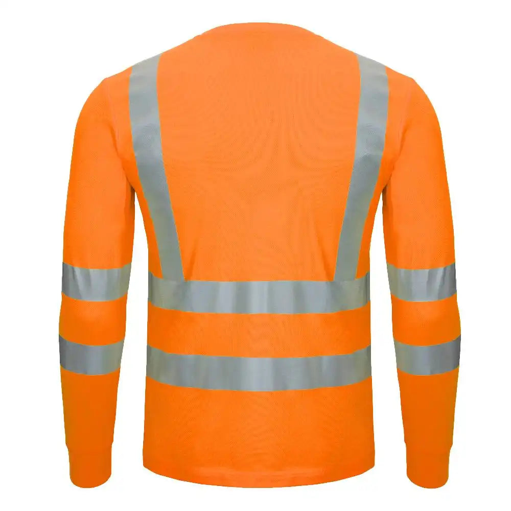 Nitras Motion TEX VIZ Warnschutz Langarmshirt – orange