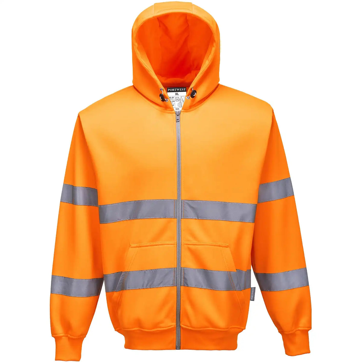 Portwest B305 Warnschutz Kapuzen-Sweatjacke – orange