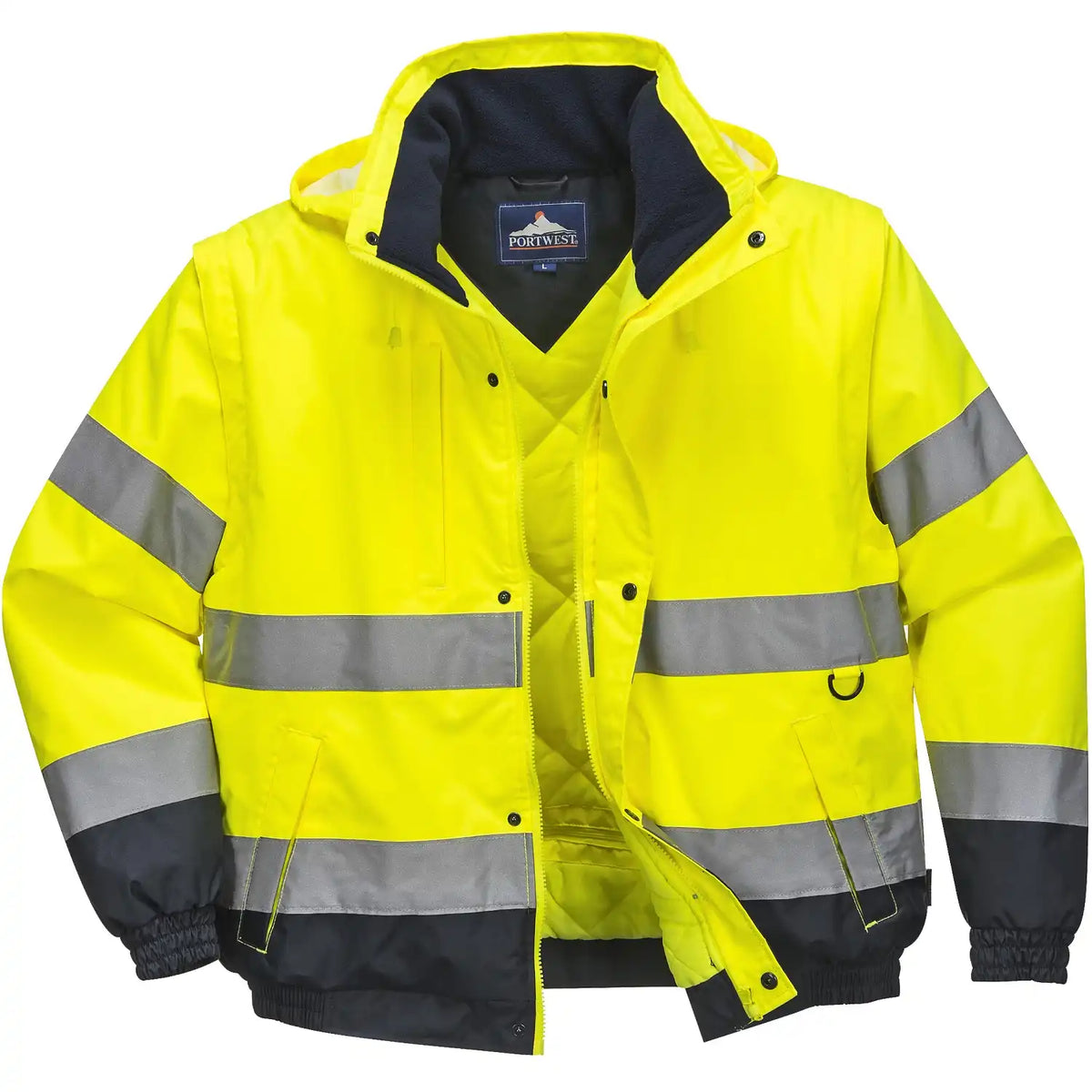 Portwest C468 Warnschutz Pilotenjacke 2in1 – gelb