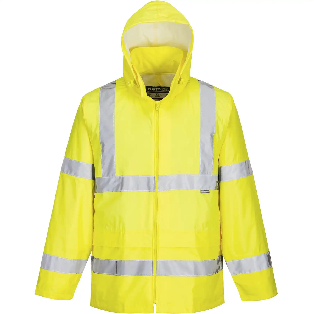 Portwest H440 Warnschutz PVC-Regenjacke – gelb