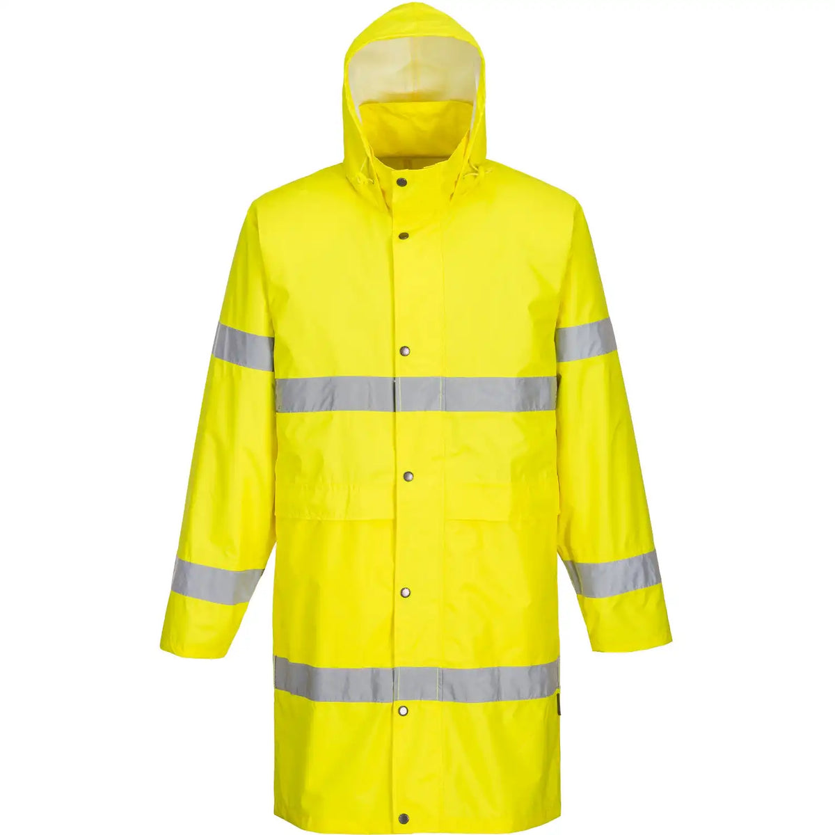 Portwest H442 Warnschutz PVC-Regenmantel – gelb