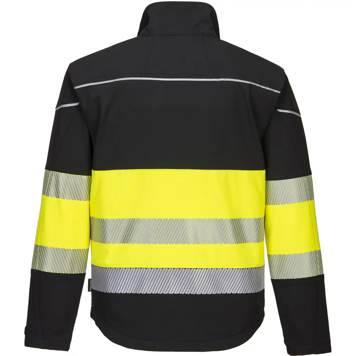 Portwest PW375 PW3 Kl.1 Warnschutz Softshelljacke – schwarz/gelb