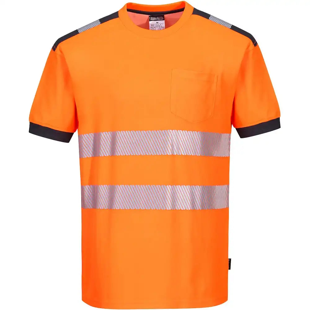 Portwest T181 PW3 Warnschutz T-Shirt – orange/grau