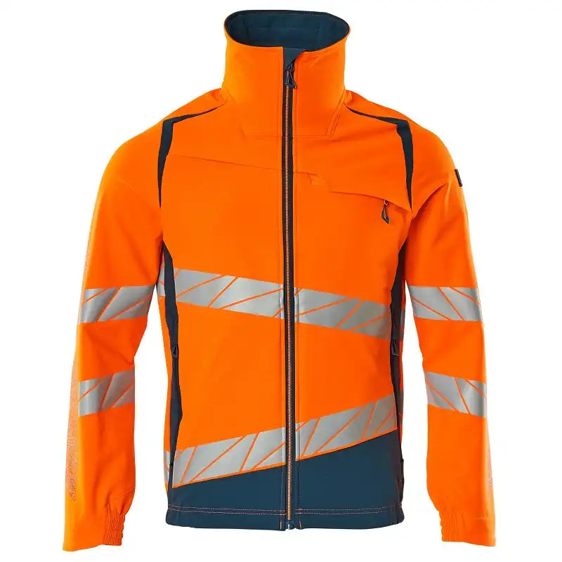 Mascot 19009 Warnschutz Stretch-Bundjacke – orange/dunkelpetroleum