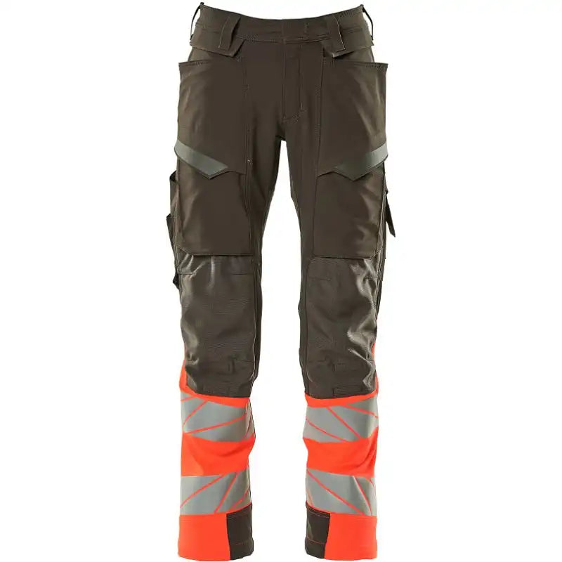 Mascot Accelerate Safe Warnschutz Bundhose Kl.1 19179-511 – dunkelanthrazit/rot