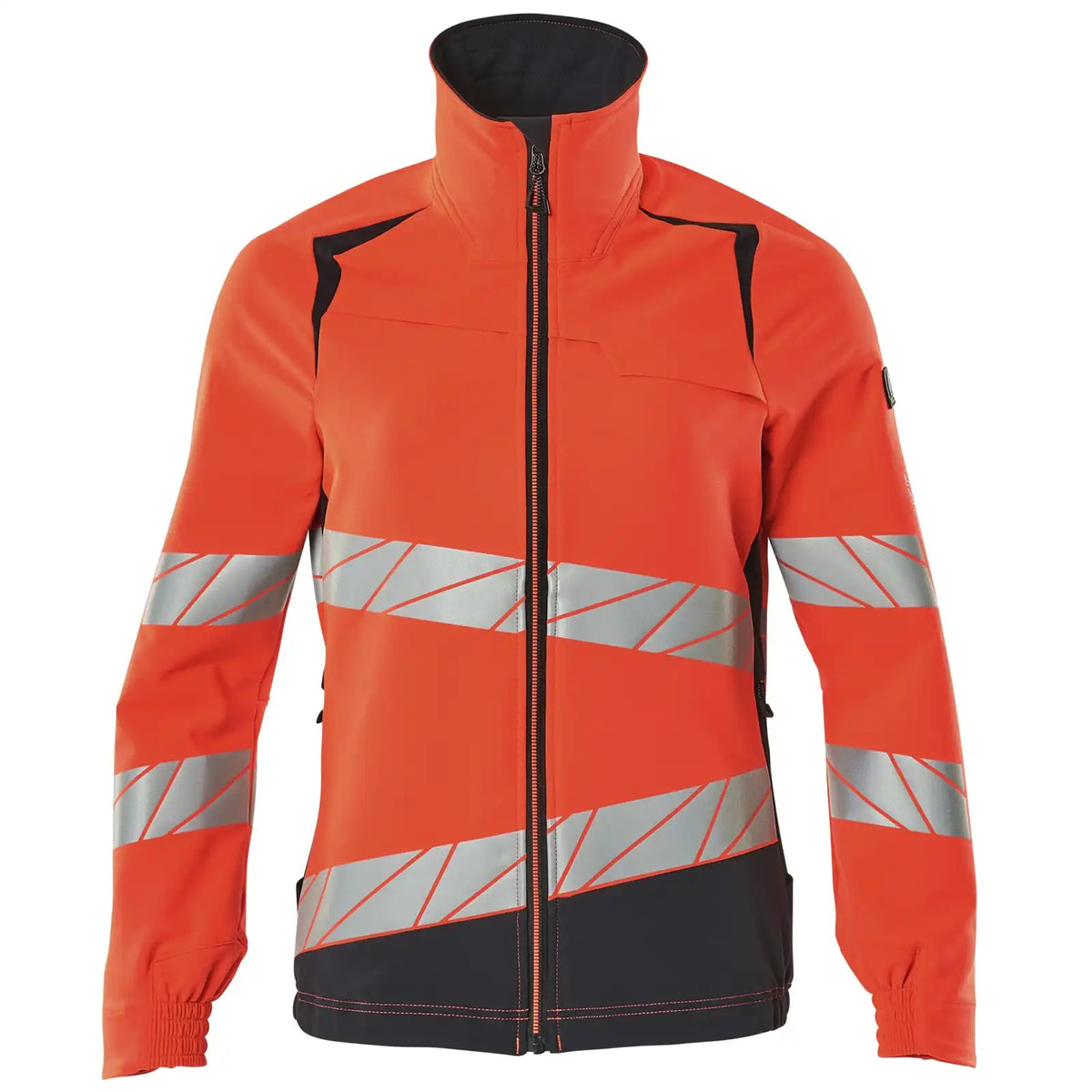 Mascot Damen Accelerate Safe Warn Stretchbundjacke – rot/schwarzblau