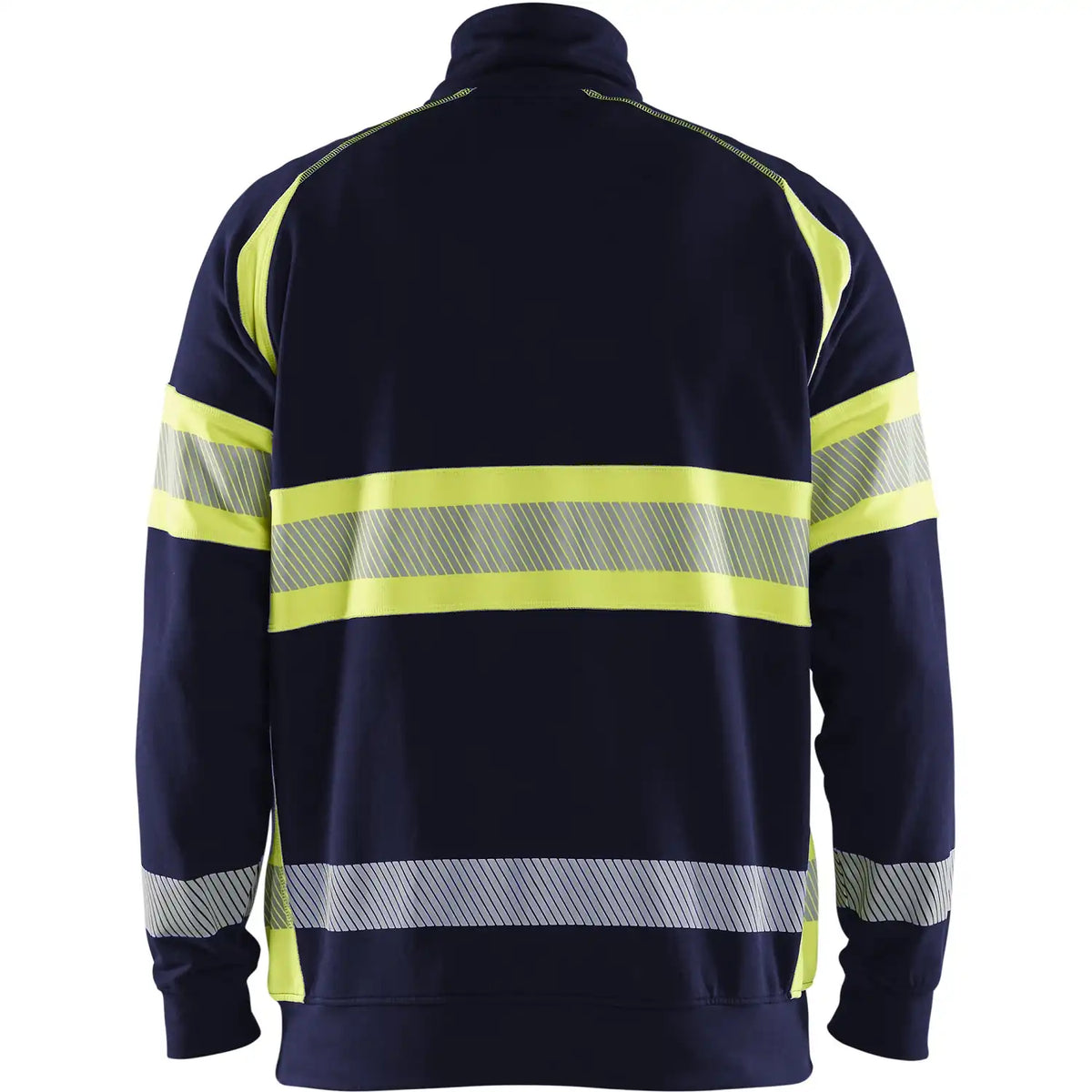 Blåkläder 3553 Warnschutz Zip-Sweatshirt Kl. 1 – marine/gelb