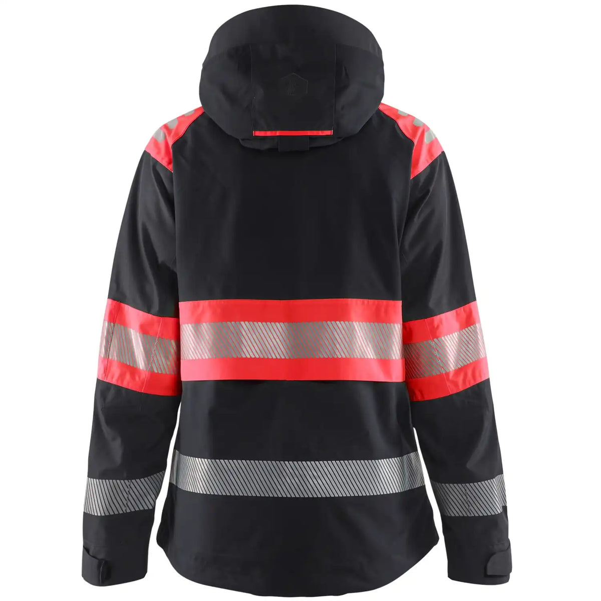Blåkläder Damen 4430 Warnschutz Regenjacke Kl. 1 – schwarz/rot
